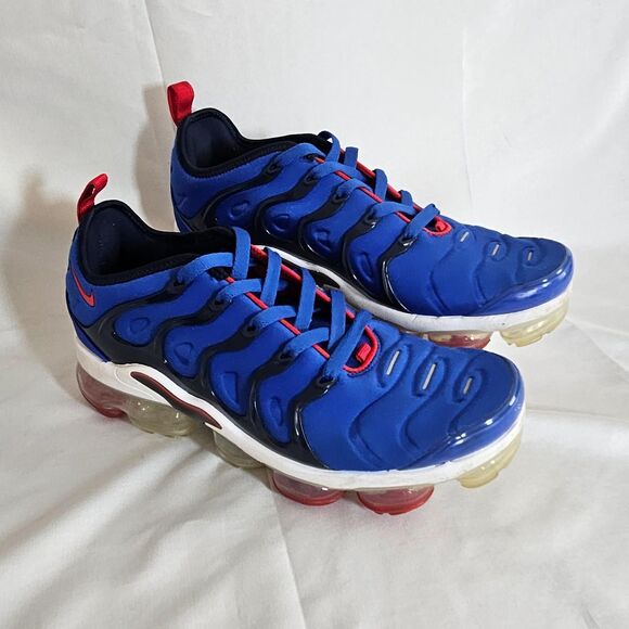 Nike Air VaporMax Plus Racer Blue - Size 9.5 - Nike Men\'s Blue and Red Trainers main image 4